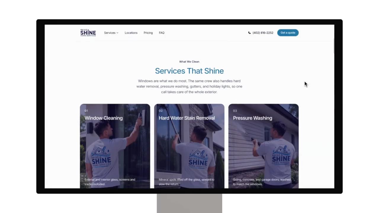 Reisz & Shine's live website built by Protocol